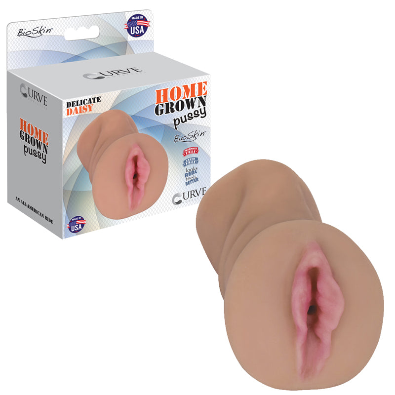 Curve Toys Home Grown Pussy Delicate Daisy Vaginal Stroker Tan