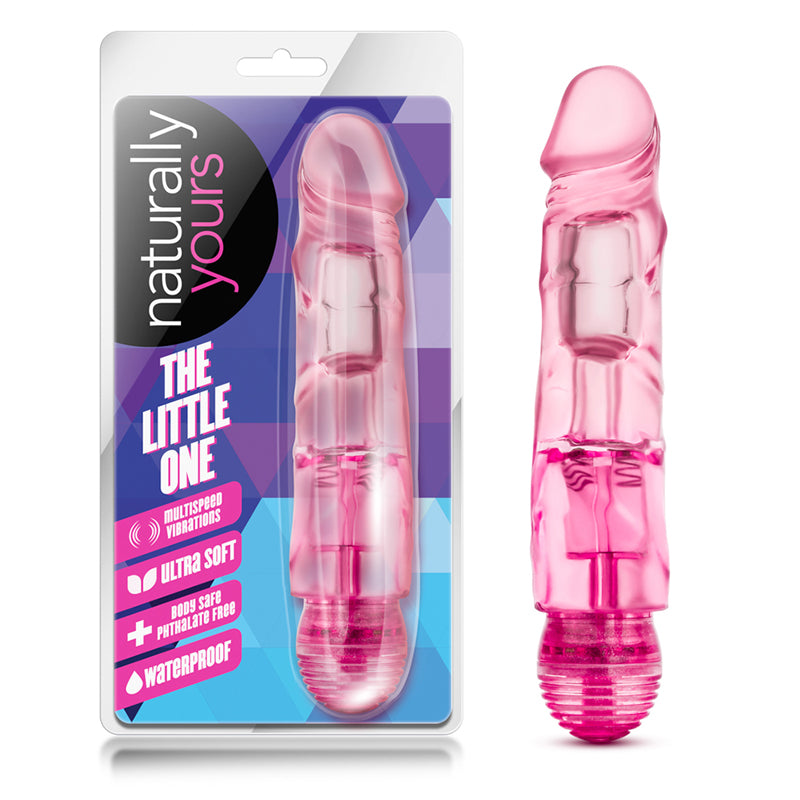 Blush Naturally Yours The Little One Realistic 6.7 in. Vibrating Dildo Pink