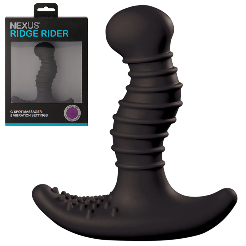 Nexus RIDGE RIDER Unisex Vibrator - Black