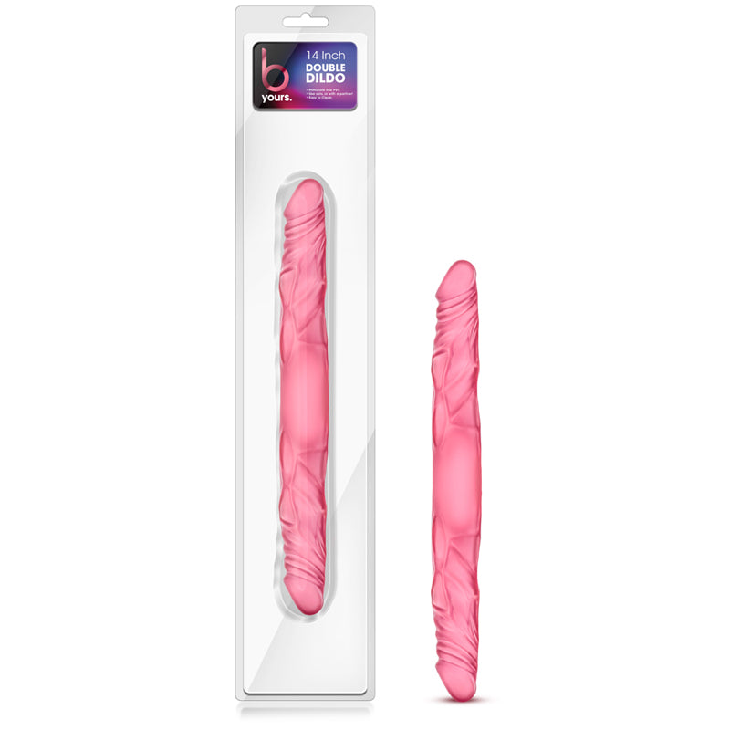 Blush B Yours 14 in. Double Dildo Pink