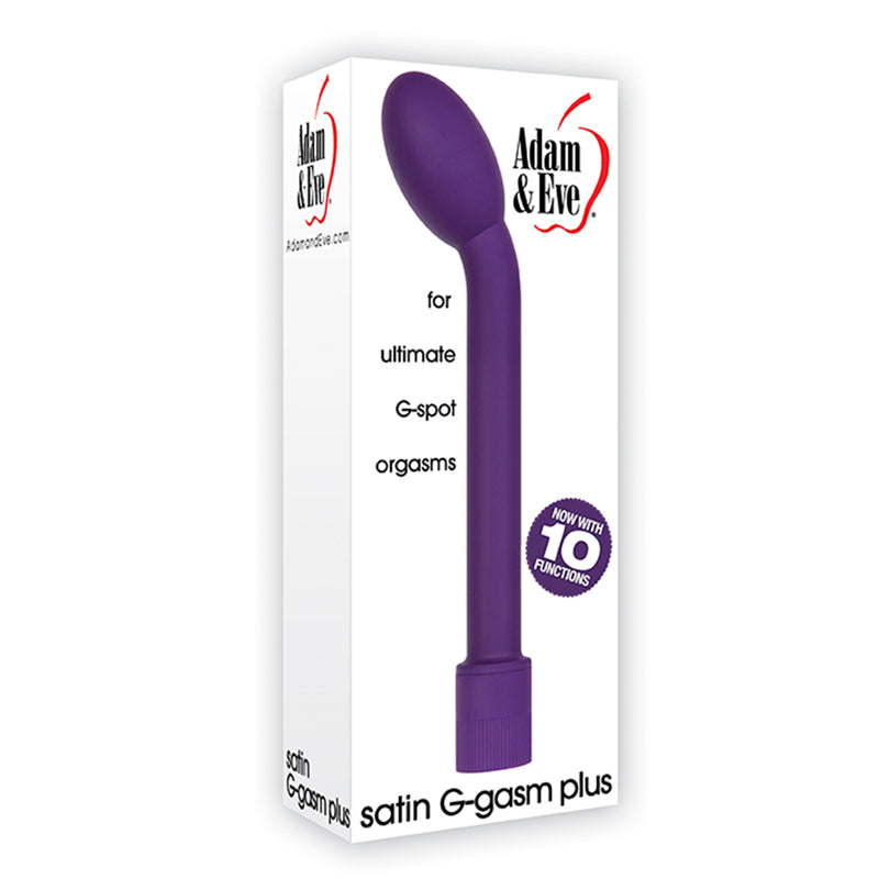 Adam & Eve Satin G-Gasm Plus G-Spot Vibrator Purple