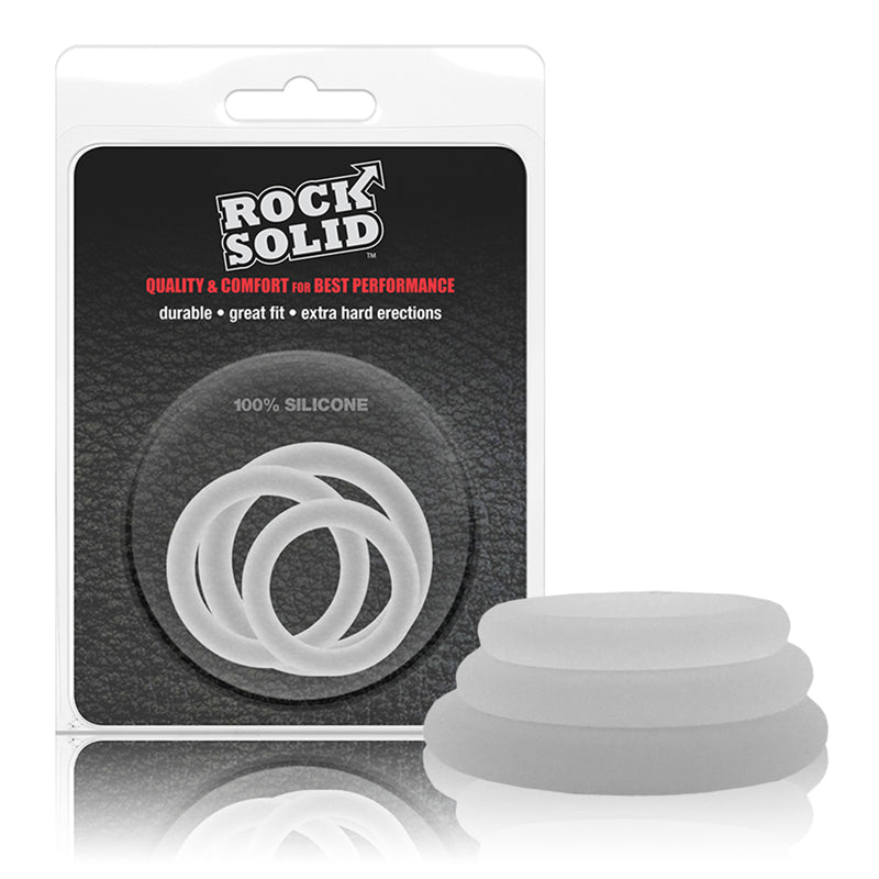 Rock Solid Gasket Translucent Silicone 3pc Set (.75in,1in,1.25in)
