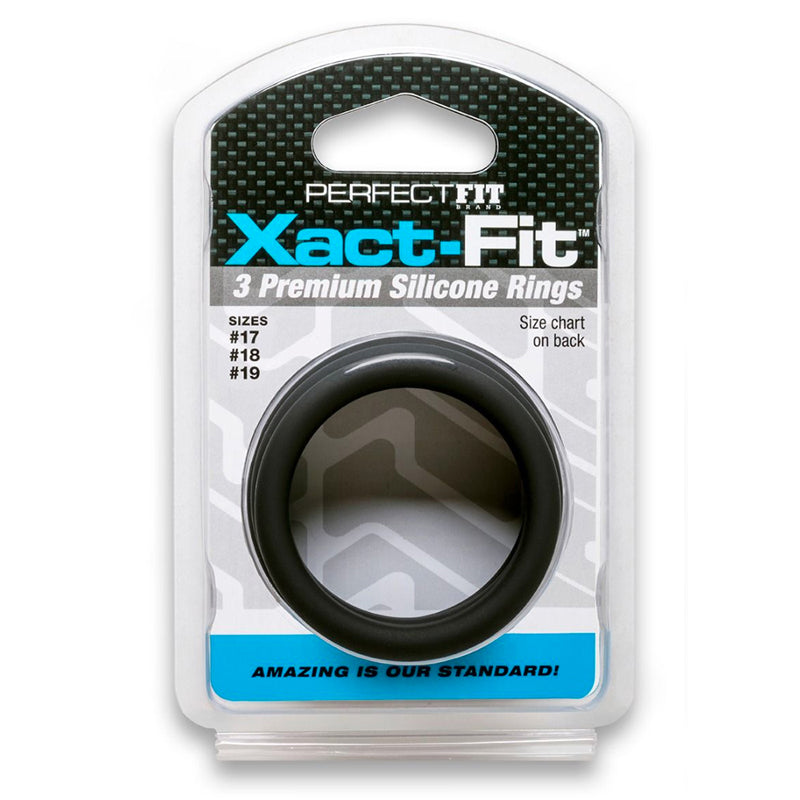 Curve Toys Perfect Fit Xact-Fit 3-Piece Premium Silicone Rings  (