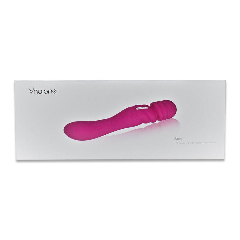 Nalone Jane Rechargeable Silicone Dual Ended Wand Vibrator Pink