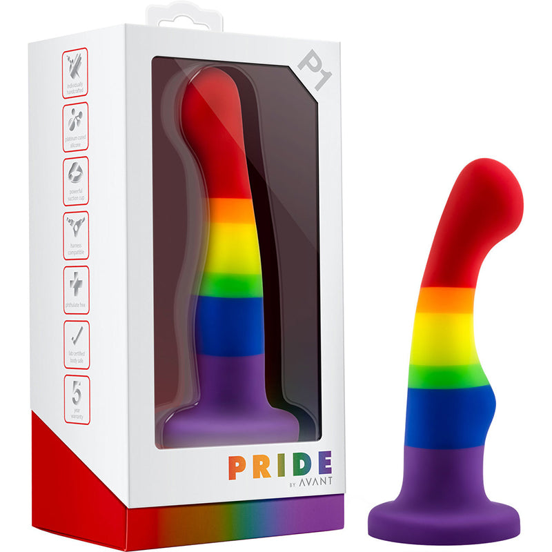Blush Avant Pride P1 Freedom 6 in. Silicone Dildo with Suction Cup