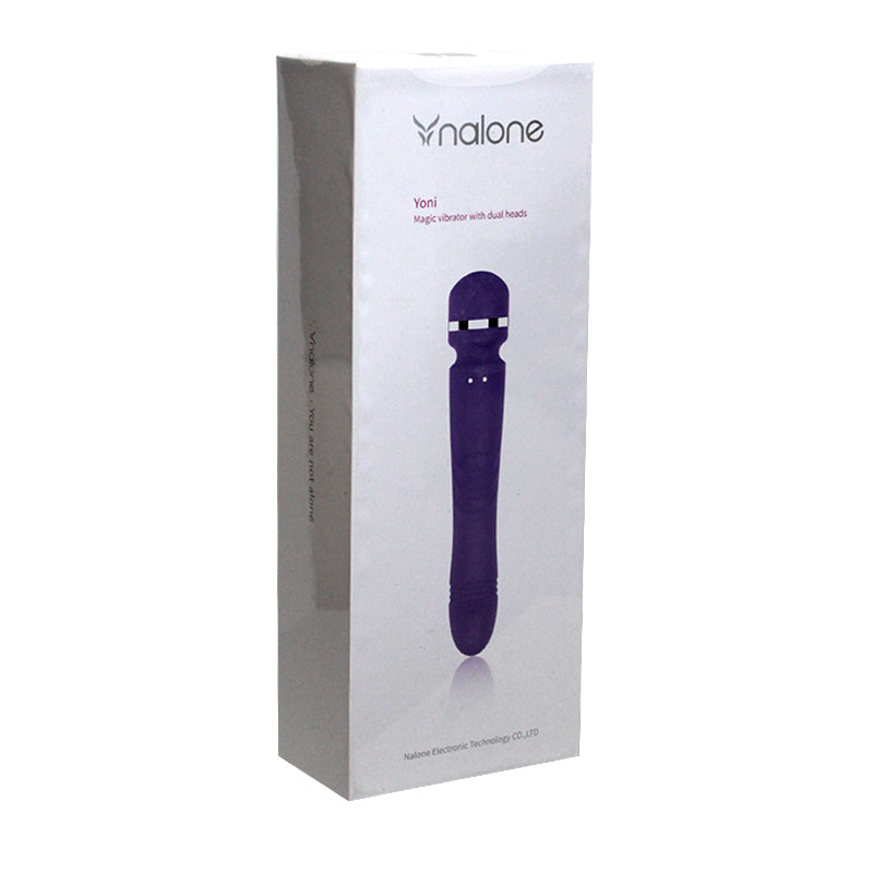 Nalone Yoni Rechargeable Silicone Dual Ended Wand Vibrator Purple