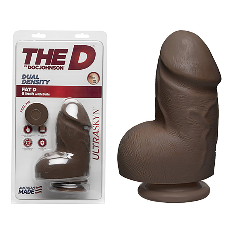 The D - Fat D - 6 in w/ Balls - ULTRASKYN Chocolate