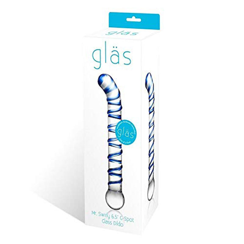 Glas Mr. Swirly 6.5 in. G-Spot Glass Dildo