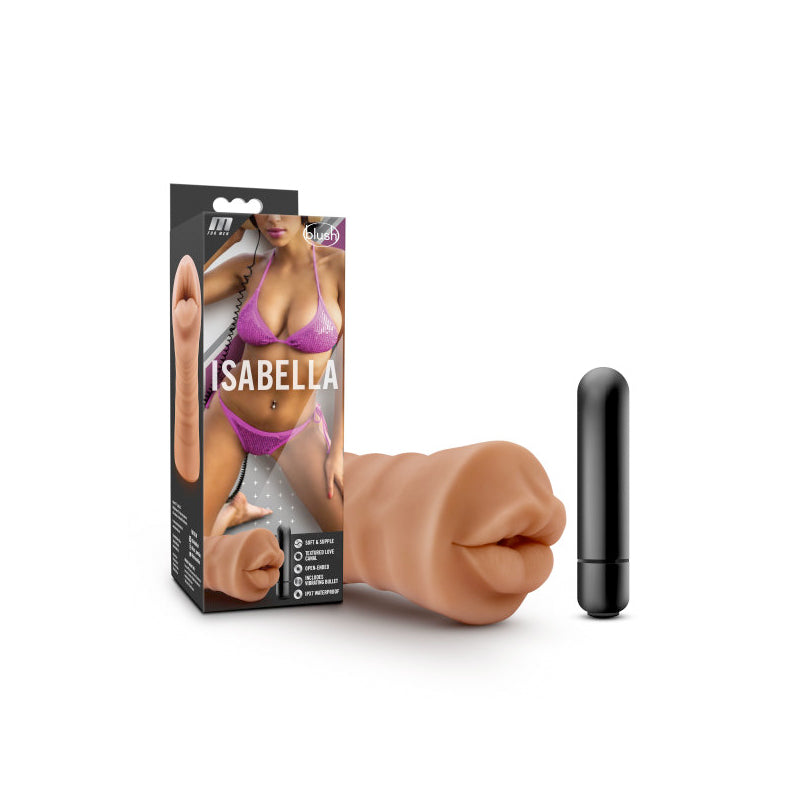 Blush M for Men Isabella Oral Stroker with Bullet Vibrator Tan