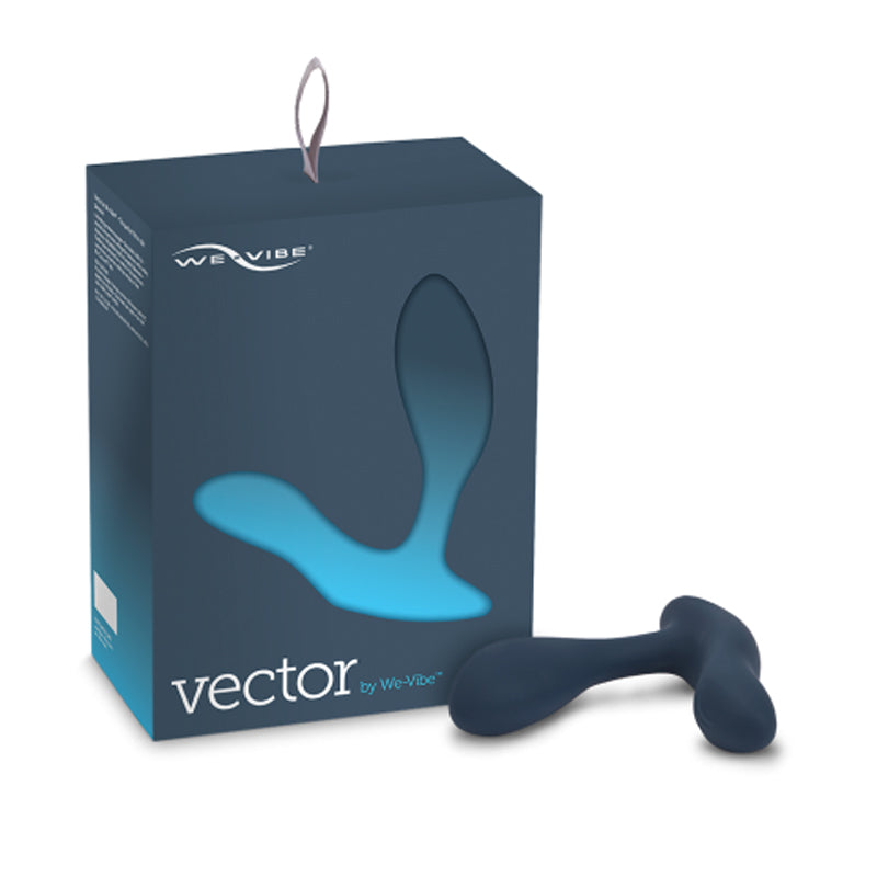 We-Vibe Vector Rechargeable Remote-Controlled Silicone Dual Stimulation Prostate Massager Blue