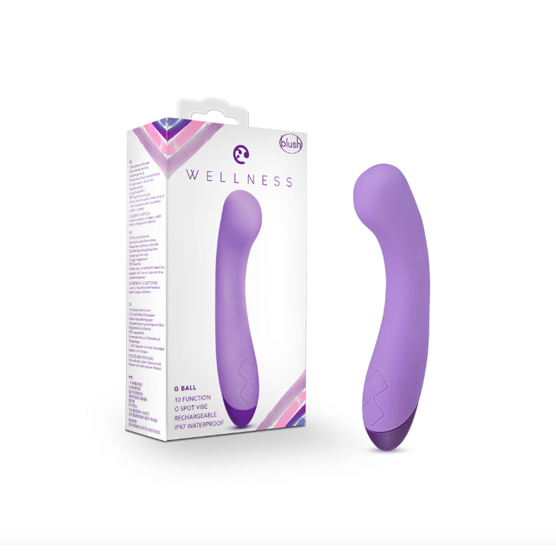 Blush Wellness G Ball Rechargeable Silicone G-Spot Vibrator Purple