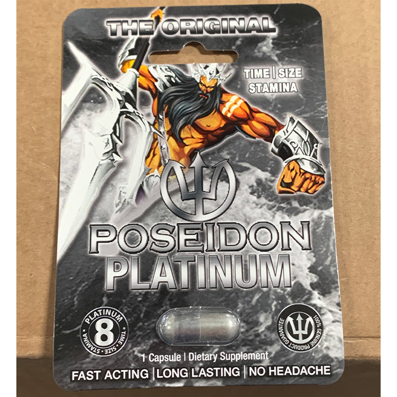 Poseidon Male Supplement Platinum 1Pk Open Stock