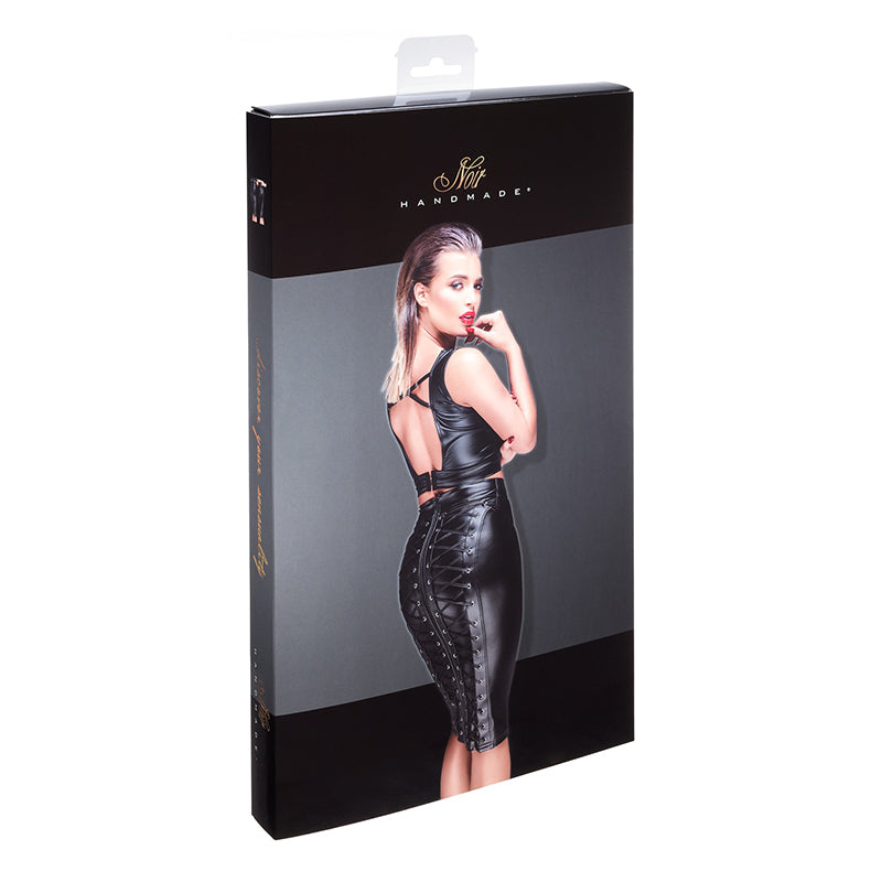 Noir Powerwetlook Pencil Skirt XL Packaging Box