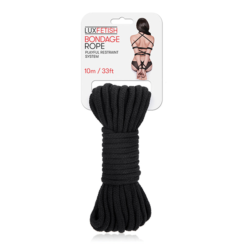 Lux Fetish Bondage Rope 10 m / 33 ft. Black