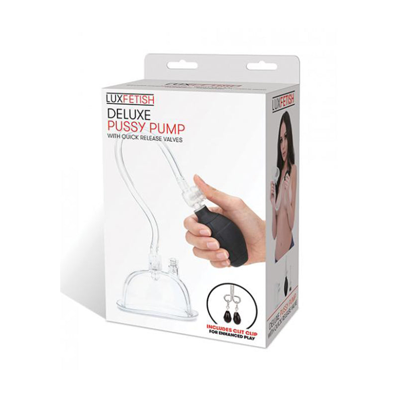 Lux Fetish Deluxe Pussy Pump with Quick-Release Valves