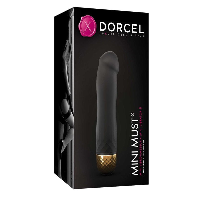 Dorcel Mini Must Mini Silicone Vibrator Black/Gold