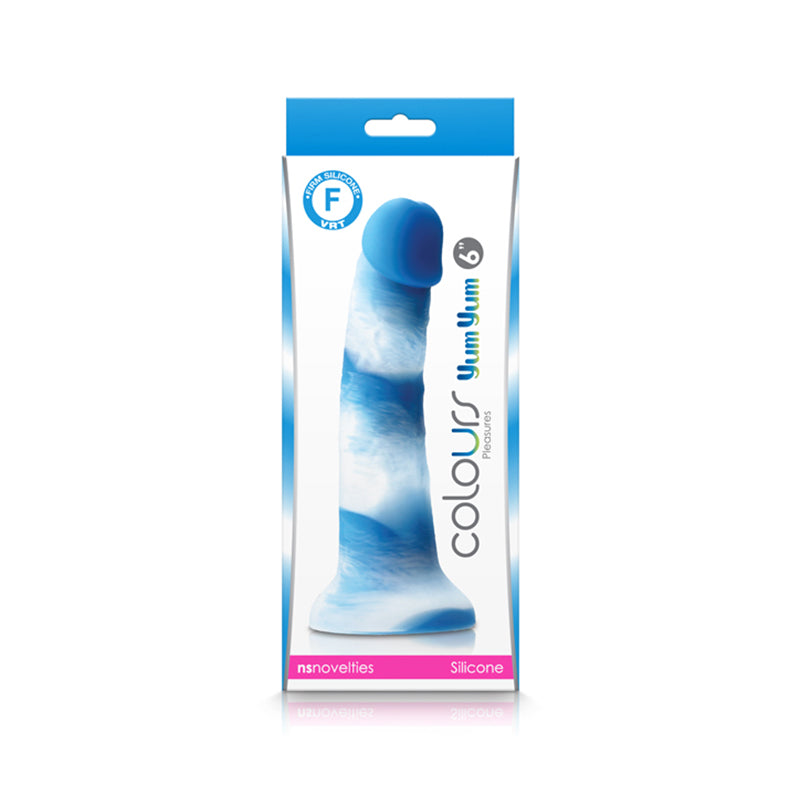 Colours Pleasures Yum Yum 6" Dildo - Blue