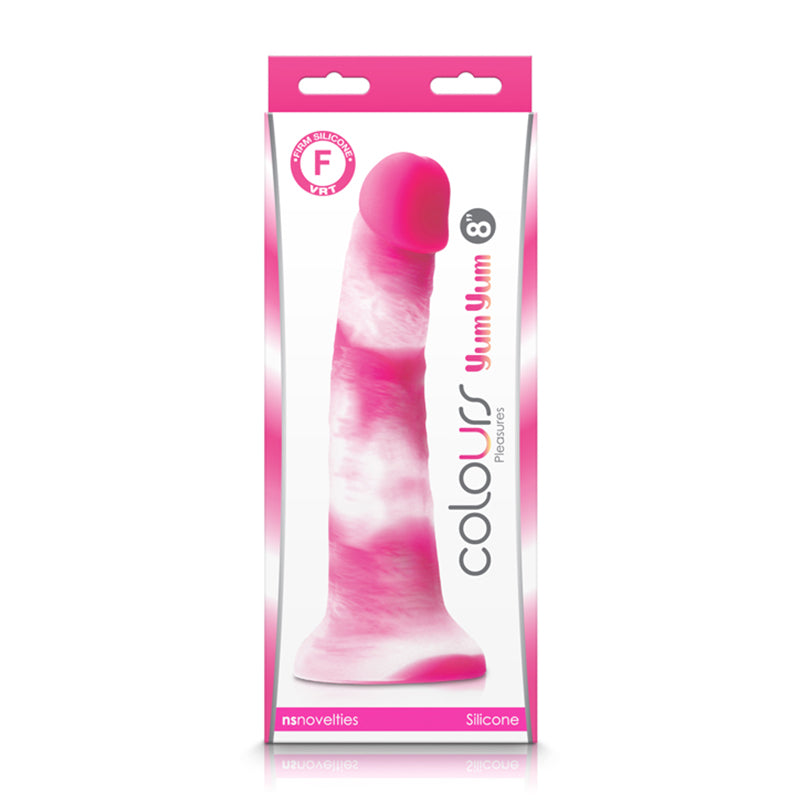 Colours Pleasures Yum Yum 8" Dildo - Pink