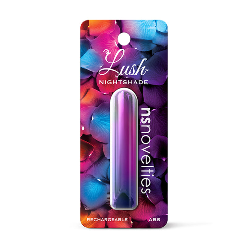 Lush Nightshade Rechargeable Bullet Vibrator - Multicolor