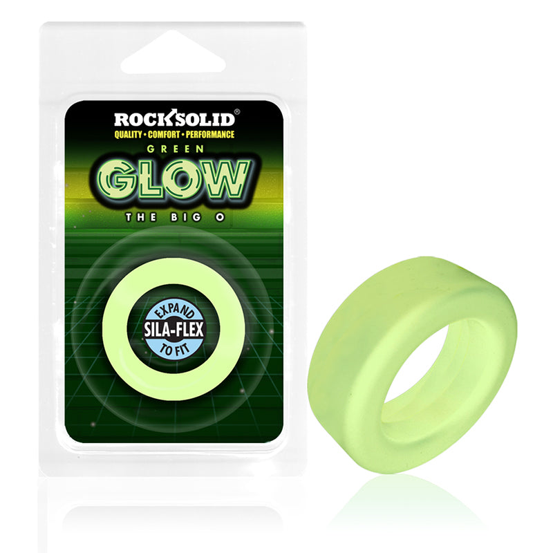 Rock Solid Sila-Flex Glow-in-the-Dark Big O C-Ring Green