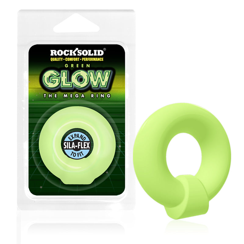 Rock Solid Sila-Flex Glow-in-the-Dark Mega Ring Green