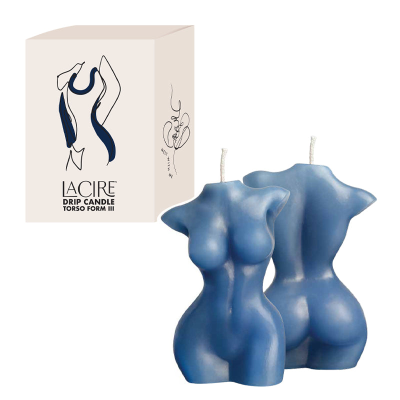 Sportsheets LaCire Drip Candle Torso Form III Blue