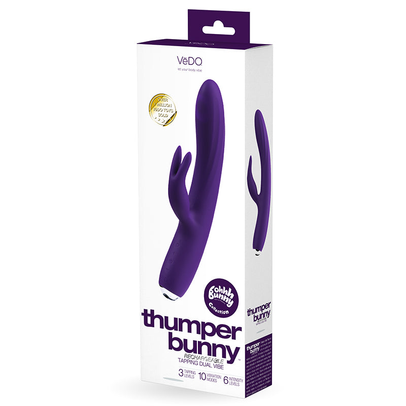 Vedo Thumper Bunny Rechargeable Dual Vibe Deep Purple