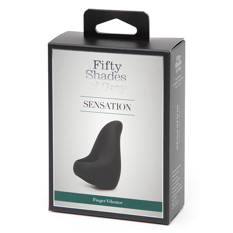 Fifty Shades of Grey Sensation Rechargeable Silicone Finger Vibrator Black