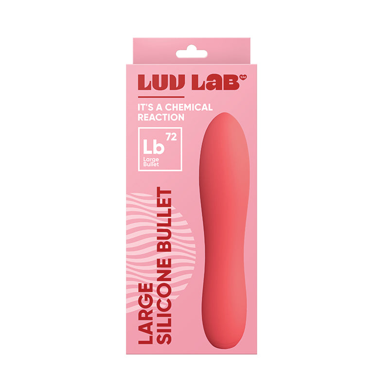 Luv Inc Lb72 Large Silicone Bullet Rechargeable Vibrator Coral