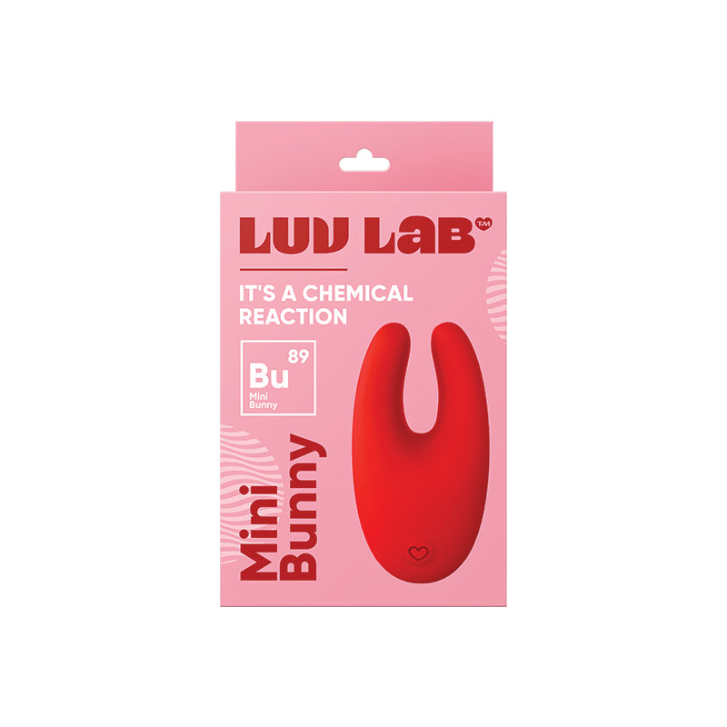Luv Inc Bu89 Mini Bunny Rechargeable Silicone Vibrator Red