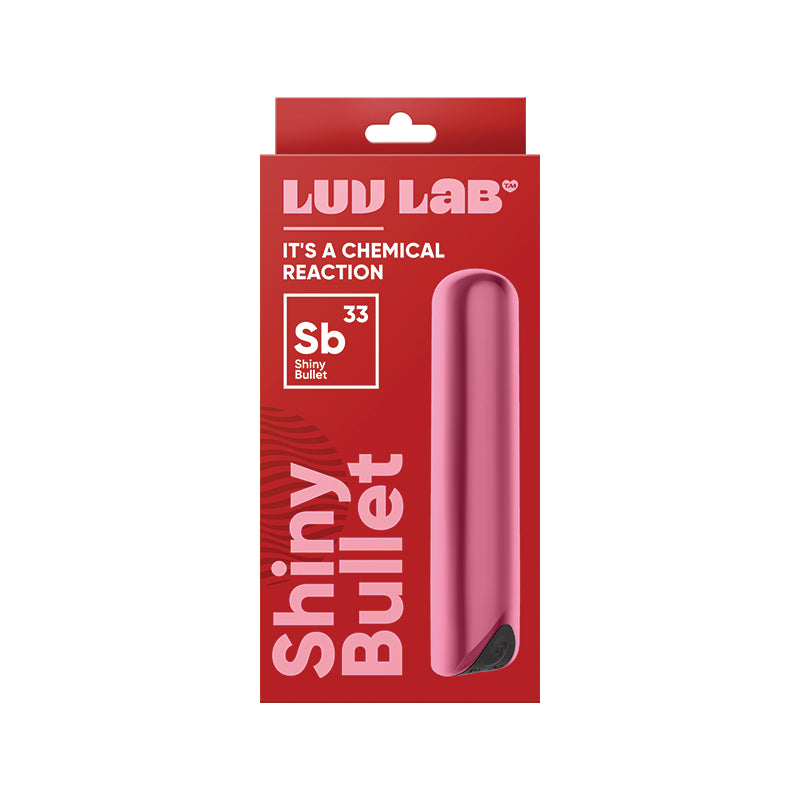 Luv Inc Sb33 Shiny Bullet Rechargeable Vibrator Light Pink