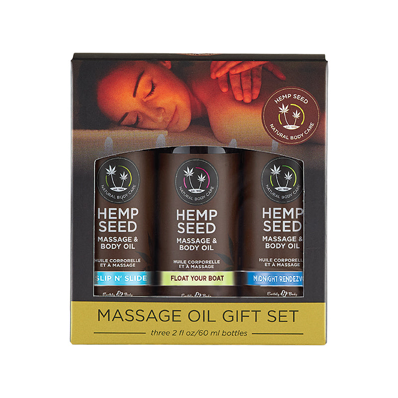 Earthly Body Hemp Seed Massage Gift Set