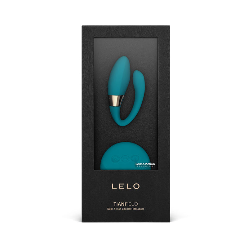 LELO TIANI DUO Rechargeable Dual Stimulation Couples Vibrator With Remote Ocean Blue