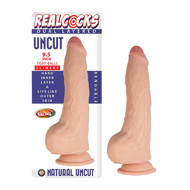 Realcocks Dual Layered Uncut Slider Tight Balls 9.5 in. Light