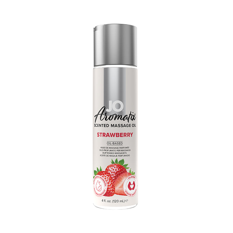 JO Aromatix Strawberry Massage Oil 4 oz.