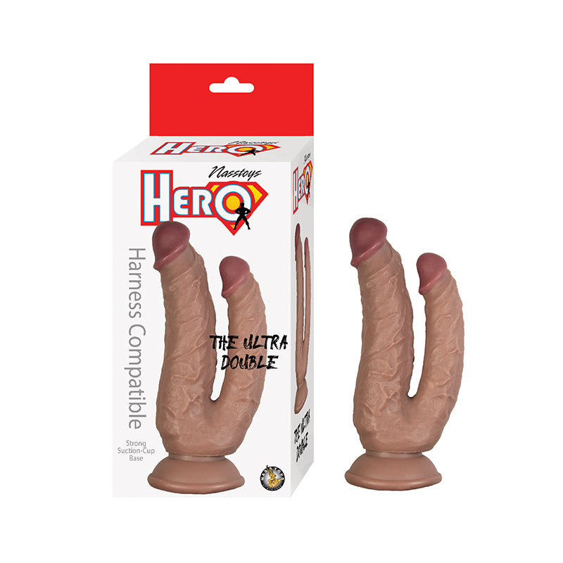 Hero The Ultra Double Dildo Brown