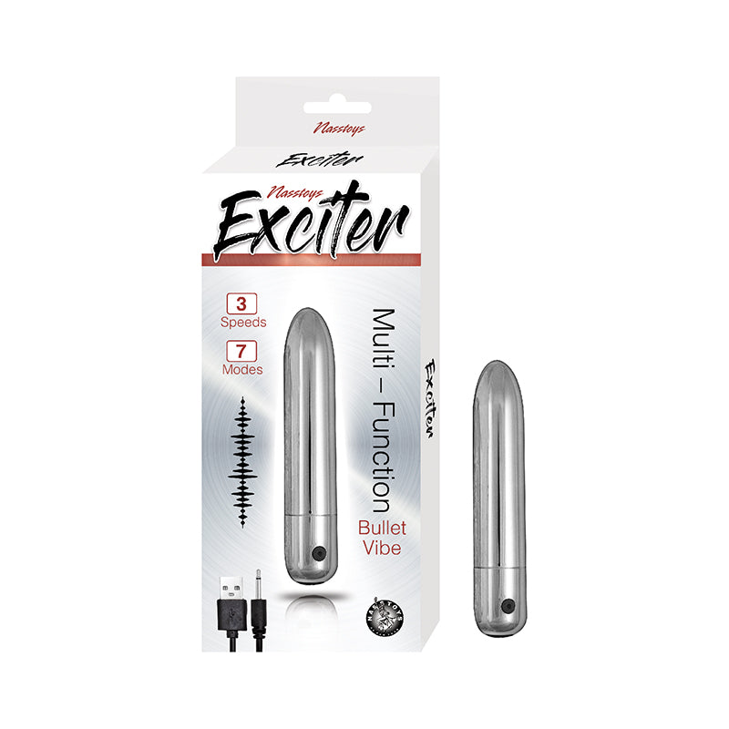 Nasstoys Exciter Multi-Function Bullet Vibe Silver