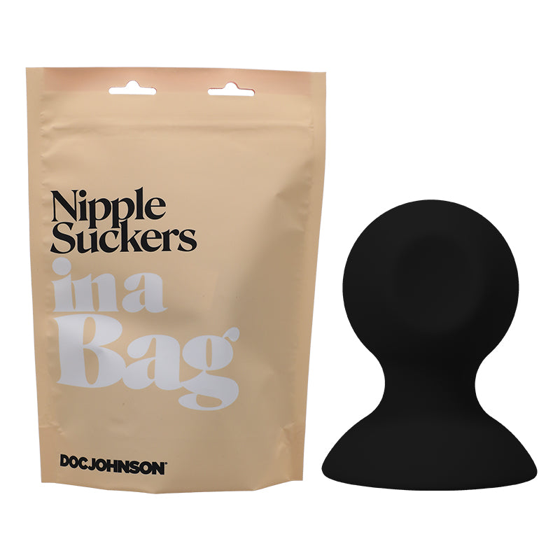 Doc Johnson In A Bag Nipple Suckers Silicone Black