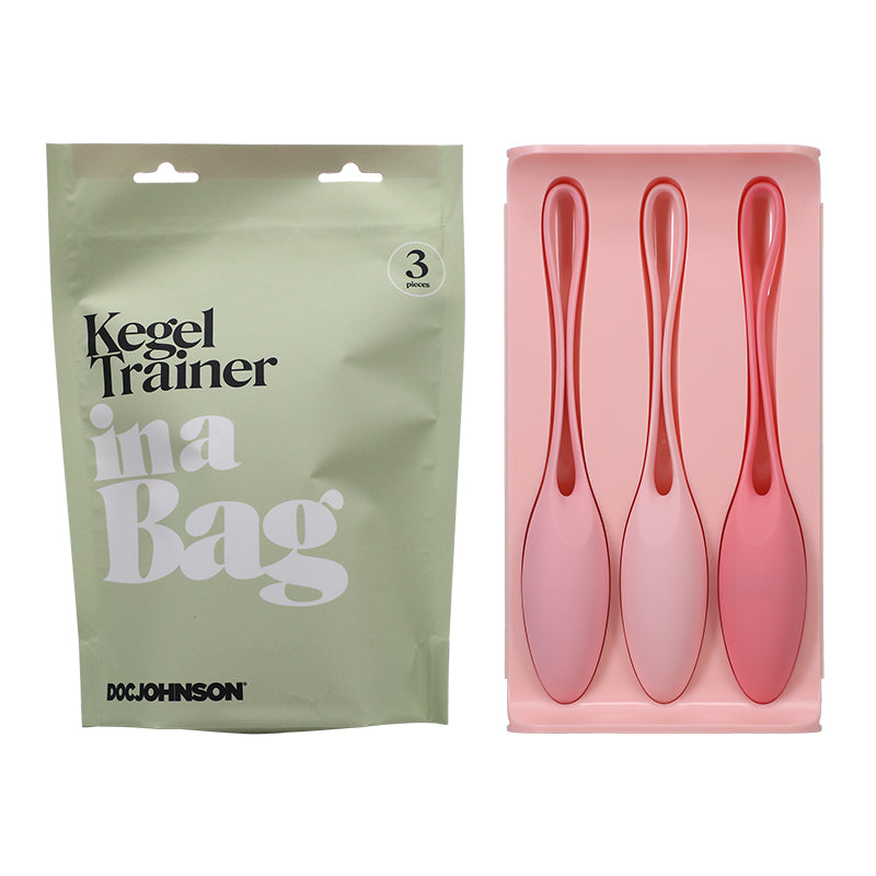 Doc Johnson In A Bag Kegel Trainer Set 3-Piece Silicone Pink