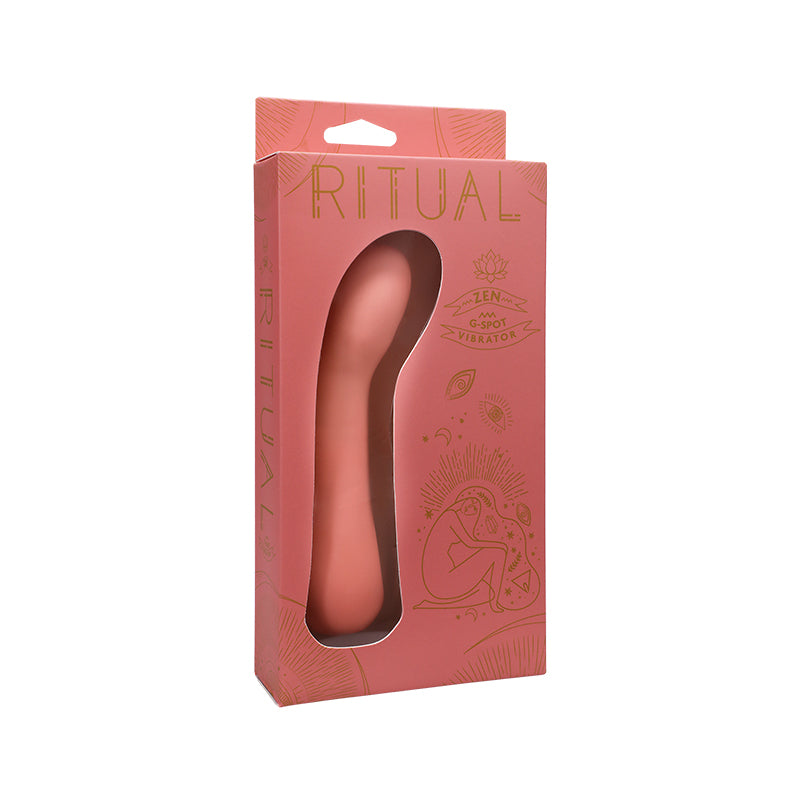 RITUAL Zen Rechargeable Silicone G-Spot Vibe Coral