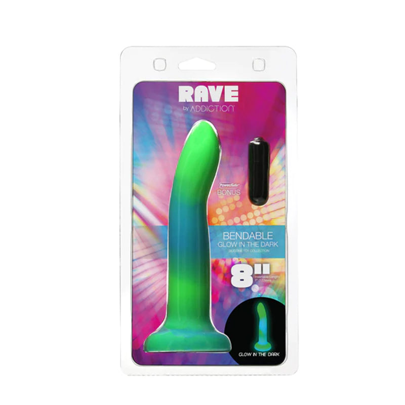 Addiction Rave Dong 8 in. G.I.T.D. Blue