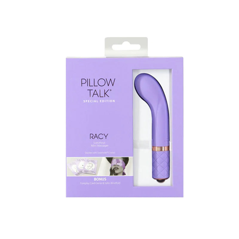 Pillow Talk Special Edition Racy Mini Massager With Swarovski Crystal Purple