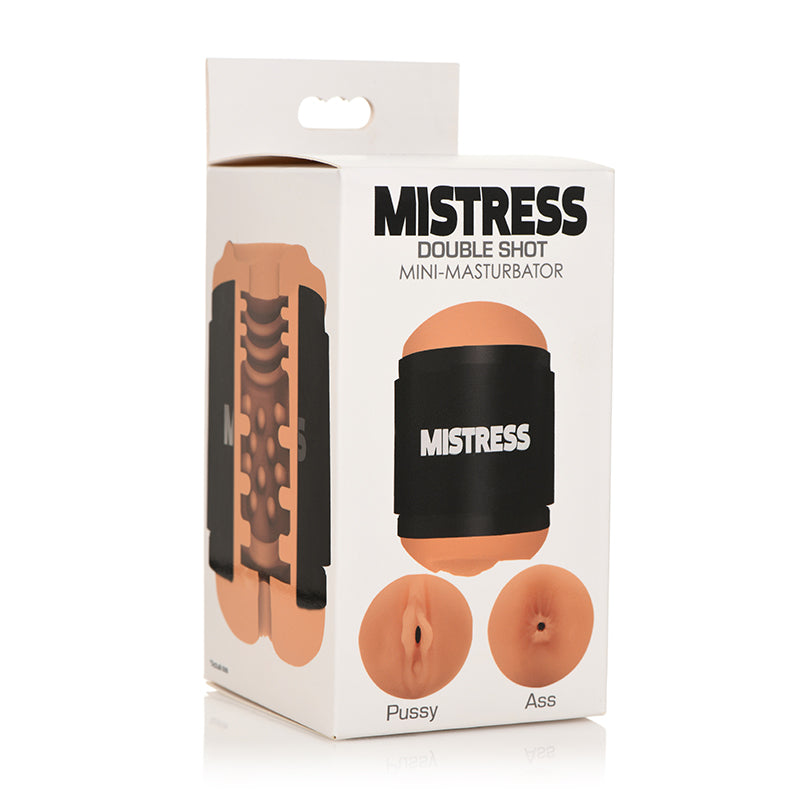 Curve Toys Mistress Double Shot Mini Masturbator Pussy &amp; Ass Medium