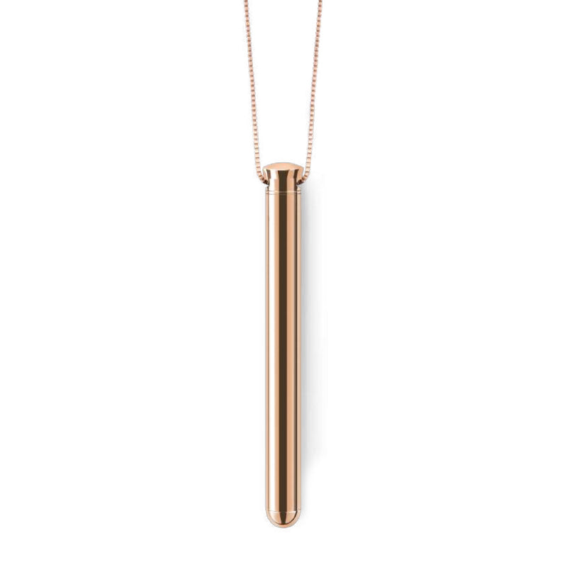 Le Wand Necklace Vibe Discreet Jewelry Vibrator Rose Gold