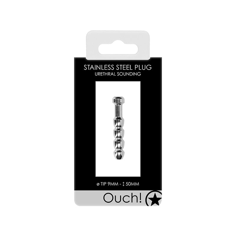 Ouch! Urethral Sounding Stainless Steel Plug 9 mm