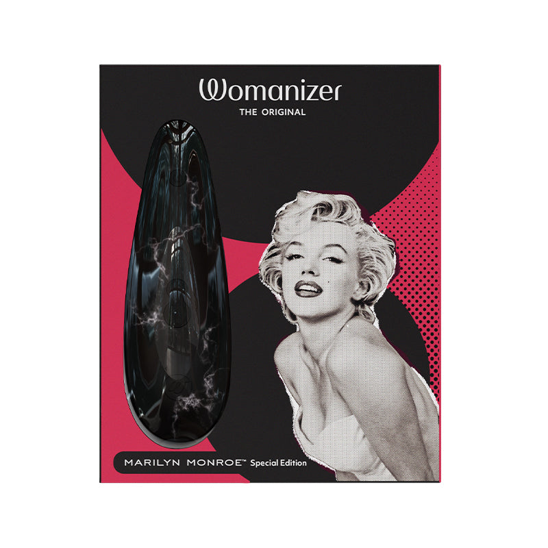 Womanizer x Marilyn Monroe Classic 2 Special Edition Rechargeable Silicone Pleasure Air Clitoral Stimulator Black Marble