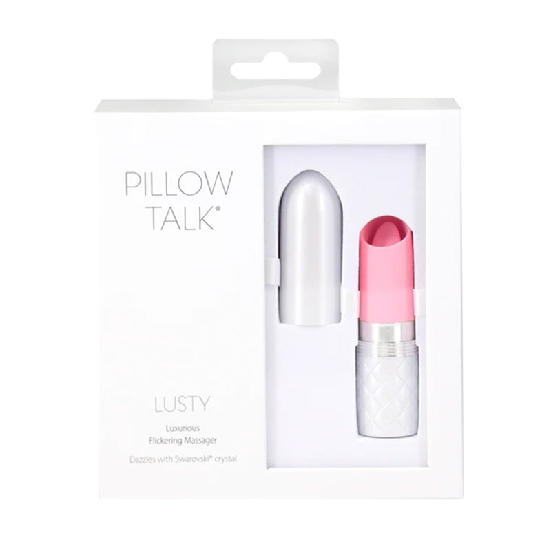 Pillow Talk Lusty Flickering Lipstick Massager Pink