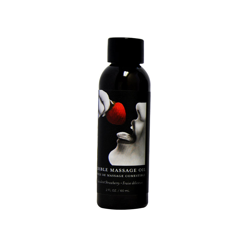 Earthly Body Edible Massage Lotion Strawberry 2 oz.