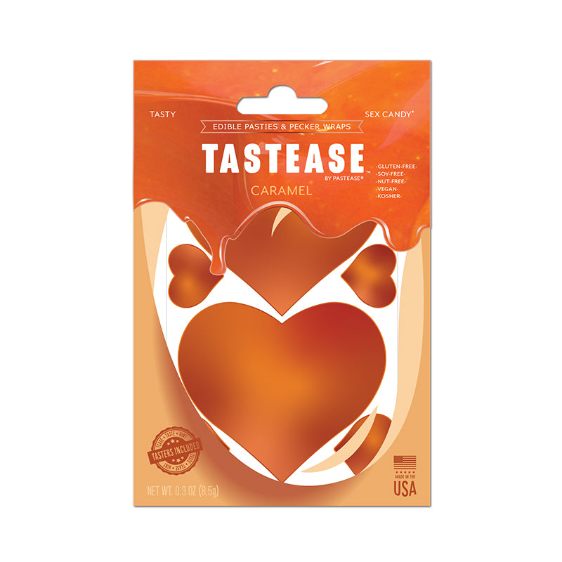 Tastease by Pastease Caramel Candy Edible Pasties & Pecker Wraps