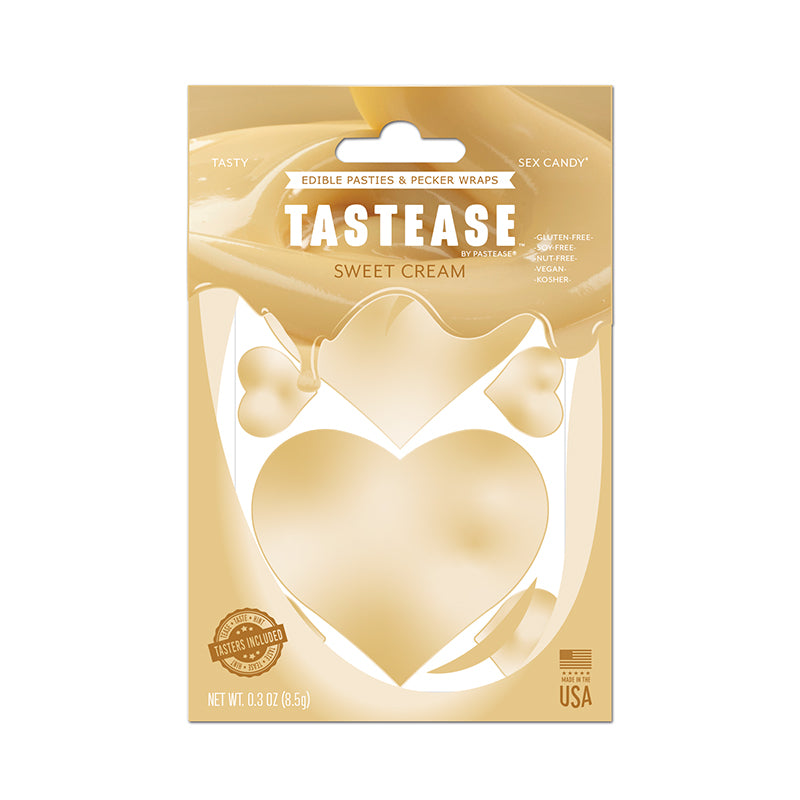 Tastease by Pastease Sweet Cream Candy Edible Pasties & Pecker Wraps